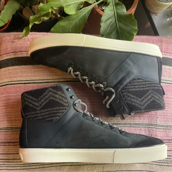 Louis Vuitton Black and Gray High-Top Sneakers - Picture 8 of 10